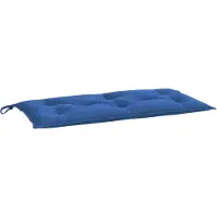 vidaXL Coussin pour banc de jardin bleu 110x50x7 cm tissu Oxford