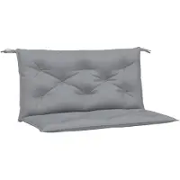 vidaXL Coussins de banc jardin lot de 2 gris 100x50x7 cm tissu Oxford