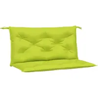 vidaXL Coussins de banc de jardin 2 pcs. Vert vif 100x50x7 cm tissu Oxford