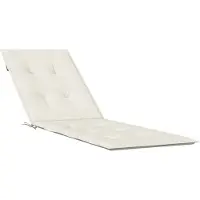 vidaXL Housse de chaise longue Melange Crème (75+105) x 50 x 4 cm Tissu