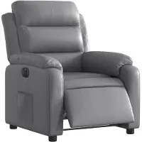 vidaXL Fauteuil relax électrique gris similicuir