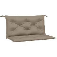 vidaXL Coussins de banc de jardin 2 pcs. Taupe 100x50x7 cm Tissu Oxford