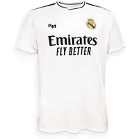 Real Madrid Maillot domicile pour enfants - taille 116 / 6 ans - Saison 2024/2025 - Maillot de football blanc - Produit officiel pour les fans.