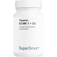 SuperSmart Vitamin K2 MK-7 + Vitamin D3 Dietary Supplement - 60 softgels