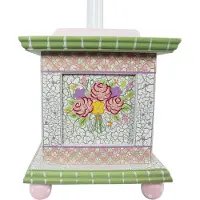 Teamson Kids Lampe Enfant Cracked Rose Chevet Bureau Veilleuse Chambre Bébé Fille W-5069ge