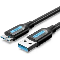 Vention Câble USB 3.0 A vers Micro-B COPBF 2A 1 m PVC noir
