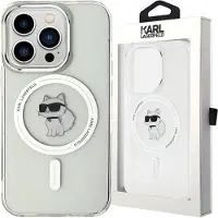 Karl Lagerfeld Coque transparente MagSafe Choupette pour iPhone 13
