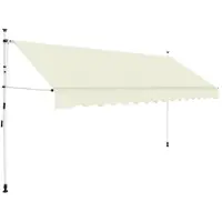 vidaXL Store rétractable manuel 350 cm blanc crème
