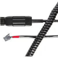 V7 BL-08+P - Câble pour casque micro - RJ-9 mâle pour Déconnexion rapide - 2 m - noir