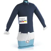 DS Produkte CLEANmaxx Fer à repasser avec fonction minuterie pour chemises & chemisiers - Bleu