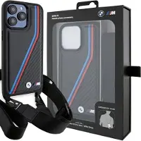 BMW Coque iPhone 15 Pro Max M Edition Noir Carbone