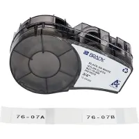 Brady M21-18-499 ruban tissu nylon 25,40 mm x 19,05 mm (d'origine) - noir sur blanc