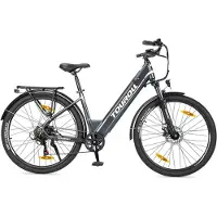 Touroll J1 ST - Vélo électrique enjambement bas 27,5" - 36 V 15,6 Ah - 250 W - noir