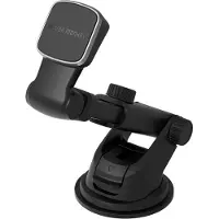 Silver Monkey SMA013 support magnétique télescopique pour pare-brise et cockpit de voiture - noir, Support pour smartphone, Noir