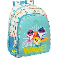 Baby Shark Cartable Surfing Bleu Blanc 27 x 33 x 10 cm