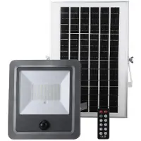 EDM Solar 100w 1200 Lumens 6500k Led Floodlight Argenté
