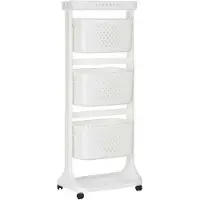 Merkloos Chariot de rangement - Kinvara - Multicolore - 41 x 33 x 112 cm - Intérieur - Mixte