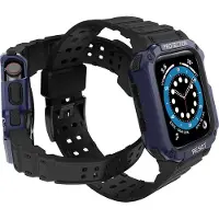Hurtel Bracelet De Protection Avec Etui Pour Apple Watch 7 / 6 / 5 / 4 / 3 / 2 / Se (41 / 40 / 38Mm) Étui Housse De Montre Blindée Noir