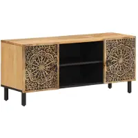 vidaXL Armoire TV 105x33x46 cm bois massif mangue