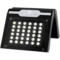 EDM Applique Solaire 2w éclairage Extérieur Autonome Avec Capteur De Mouvement -