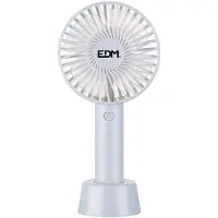EDM Ventilateur Portatif Rechargeable 4.5w Pales ø10.6x21.3cm