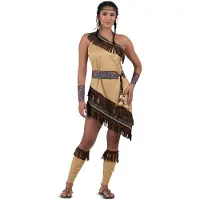 MOM Indian Woman Costume Marron S Enfants