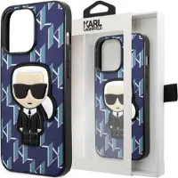 Karl Lagerfeld Klhcp13mpmnikbl Iphone 13.14.15 6.1 Monogram Ikonik Patch Phone Case Clair