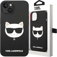Karl Lagerfeld Klhmp14mslchbk Iphone 14 Plus15 Plus 6.7 Silicone Choupette Head Phone Case Clair
