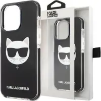Karl Lagerfeld Coque pour iPhone 13 Pro Max Choupette Head Noire