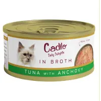 Cadilo Daily Delights - thon avec anchois en bouillon pâtée pour chat (70 g)