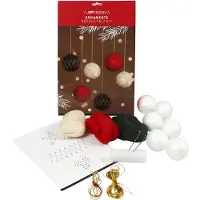 Creativ Company Boules de Noël, Kit de travail manuel, Marron