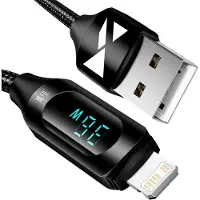 Wozinsky Wualc2 Usb-A - Lightning Cable with Led Display 2.4A 2M - Noir