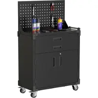 Fornorth Chariot à outils 90x80x42cm avec panneau arrière