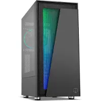 NOX ATX Semi-Tour Calculatrice Hummer Blaster LED RGB Noire