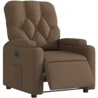 vidaXL Fauteuil relax électrique marron Tissu