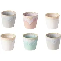 Costa Nova Grespresso Set de tasses à espresso, 6 pièces dans les couleurs Soft Touch - 6 cm - 0,9 L