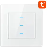 Avatto Interrupteur Wifi tactile N-Ts10-W3 Triple Tuya (Blanc)