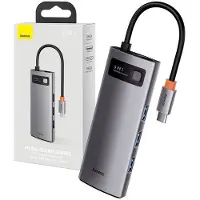 Baseus adapter HUB 5in1 Type C CAHUB-CX0G 0,15 m gray