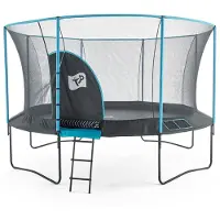 Tp Toys Trampoline "Genius" avec filet de sécurité bleu / noir Ø 427 cm