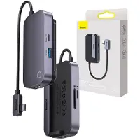 Baseus Hub 6In1 Padjoy Series Usb-C Do Usb 3.0 + Hdmi + Usb-C Pd + Jack 3.5Mm + Sd/Tf (Szary)