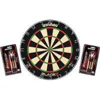 Winmau Tableau de fléchettes Blade 6 + 2 jeux de fléchettes debout