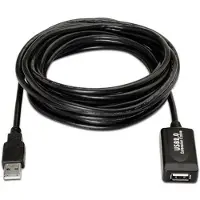 Aisens Extender Usb-a Male 2.0 To Usb-a Female 2.0 15 M Noir