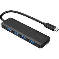 Gembird UHB-CM-U3P4P-01 interface hub USB 3.2 Gen 1 (3.1 Gen 1) Type-C Noir
