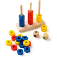 Toys for Life Comptage Addition Soustraction - Empiler Les Anneaux - Jeu Montessori