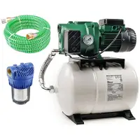 DAB Pompe de jardin Aquajet 82/20 M avec Tuyau d'aspiration 7 mètres et Filtre - 850 W 3,6 m³/h Monophasé 230 V