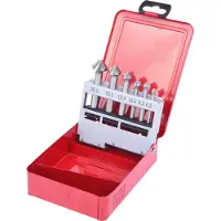 Ks Tools Jeu de fraises coniques et à ébavurer HSS, cassette en tôle d'acier 6 pces ( 336.0406 )