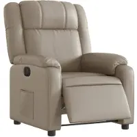 vidaXL Fauteuil relax électrique cappuccino brun similicuir