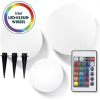DS Produkte Lampe solaire LED EASYmaxx avec télécommande - 3 lampes blanc froid Alimentation solaire