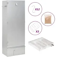 vidaXL Fumoir avec générateur de fumée froide Acier galvanisé