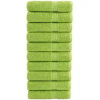 vidaXL Essuie-mains de qualité supérieure SOLUND 10 pcs vert pomme
